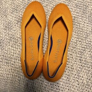 Rothys lemon drop round toe flat